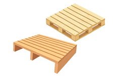 Two-way and four-way pallets